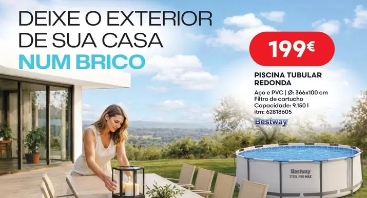 Bestway - Piscina Tubular Redonda