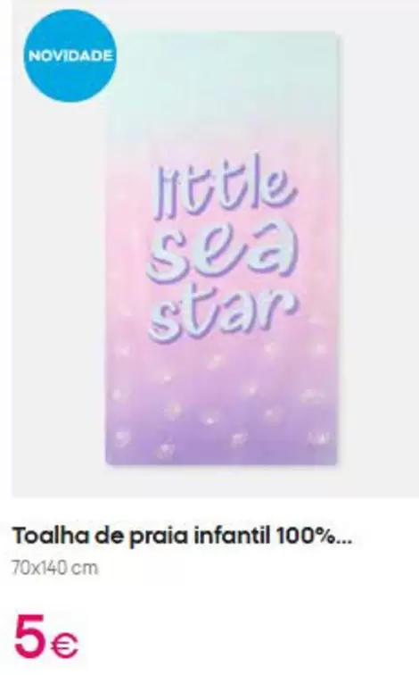 Toalha de praia infantil 100%