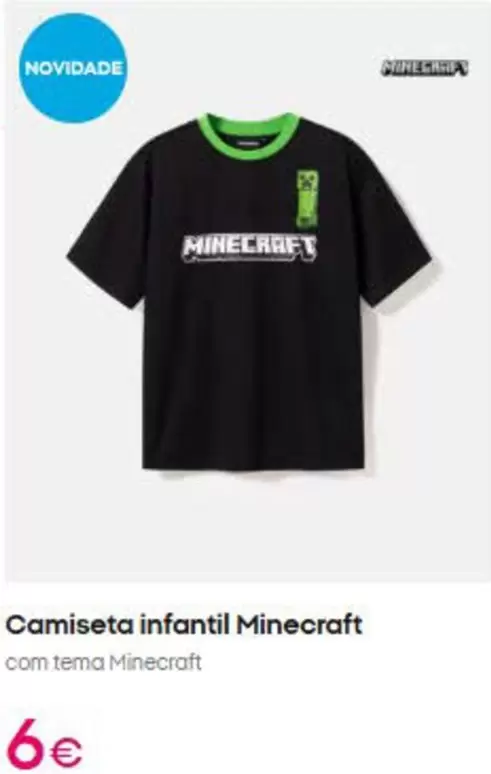Minecraft - Camiseta Infantil