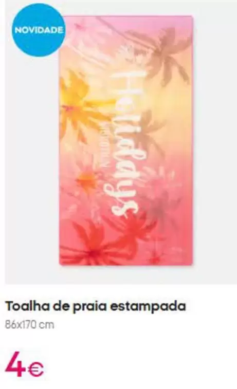 Toalha De Praia Estampada