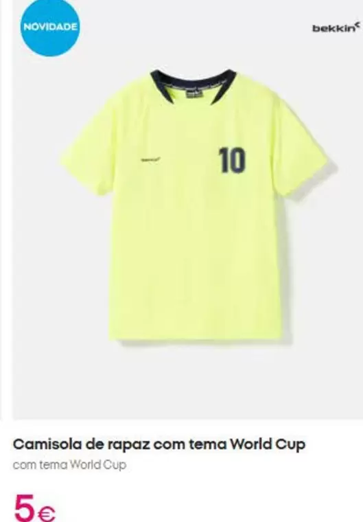 .Com - Camisola De Rapaz Com Tema World Cup