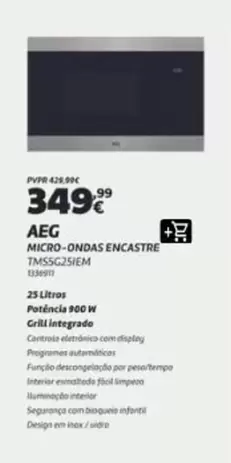 AEG - Micro-ondas Encastre Tms5c25eim