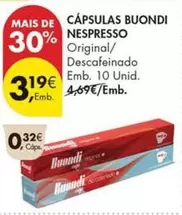 Nespresso - Cápsulas Buondi
