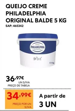 Philadelphia - Queijo Creme Original 5 Kg