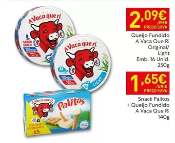A Vaca que ri - Snack Palitos + Queijo Fundido A Vaca Que Ri