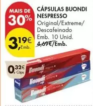 Nespresso - Cápsulas Buondi