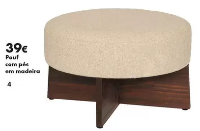 .Com - Pouf Com Pès Em Madeira