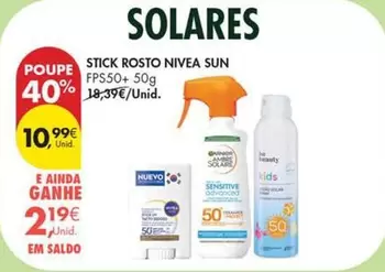 Nivea Sun - Stick Rosto Fps 50+