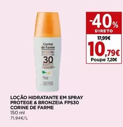 Corine De Farme - Locao Hidratante Em Spray Protege & Bronzeia FPS30