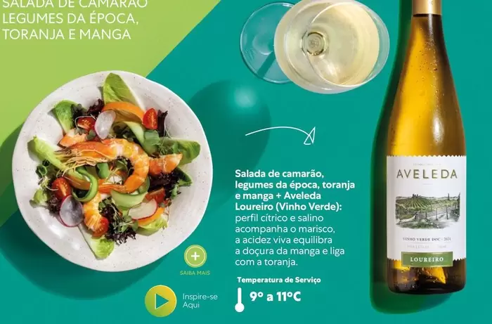 aveleda - Toranja E Manga Salada De Camarao