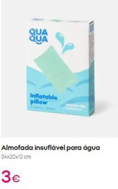 Almofada Insfuflavel Para Agua