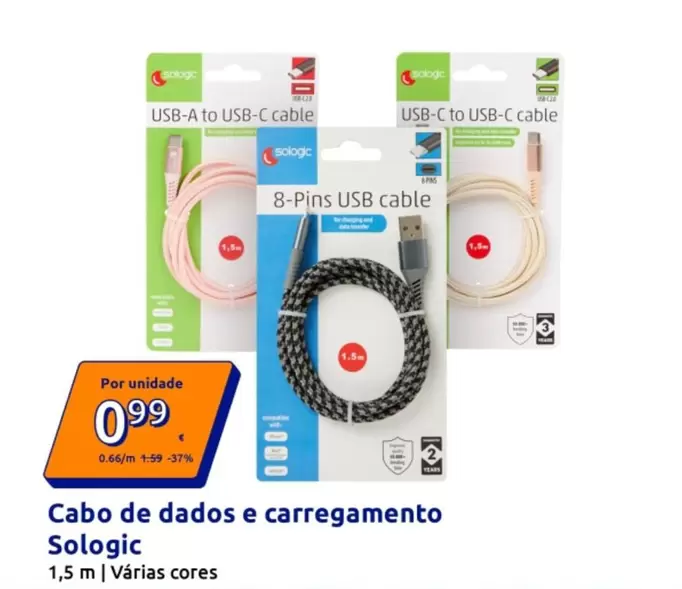 Sologic - Cabo De Dados E Carregamento