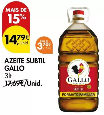 Gallo - Azeite Subtil