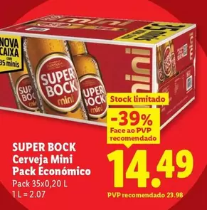 Super Bock - Cerveja Mini Pack Econômico
