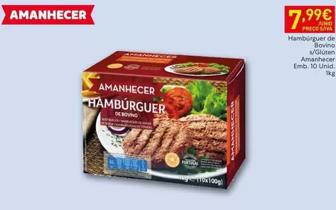 Amanhecer - Hamburguer De Bovino Adulce
