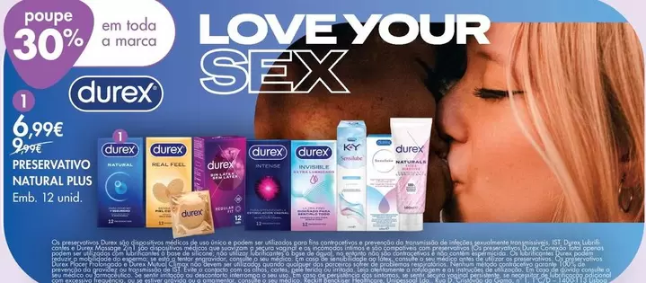 Durex - Preservativo Natural Plus