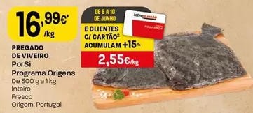 Porsi/ Programa Origens - Pregado De Viveiro