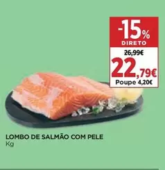 Lombo De Salmão Com Pele