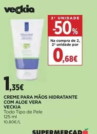Veckia - Creme Para Mãos Hidratante Com Aloe Vera