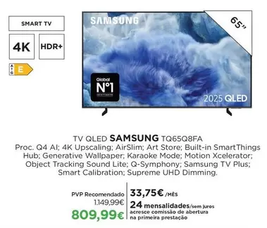Samsung - Tv Qled Tq65q8fa