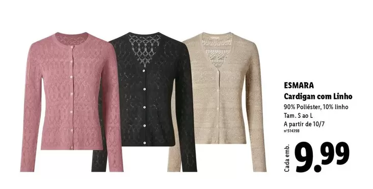 Esmara - Cardigan Con Linho