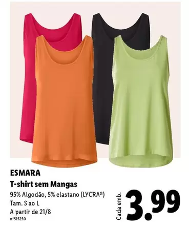 Esmara - T-shirt Sem Mangas