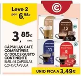 Continente - Cápsulas Café Compatveis C/ Dolce Gusto