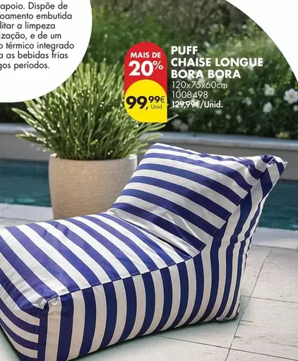 As - Puffe Chaise Longue Bora Bora