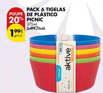 Pack 6 Tigelas De Plástico
