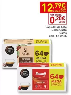 Sical - Capsulas De Cafe Dolce Gusto