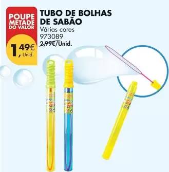 Valor - Tubo De Bolhas De Sabao