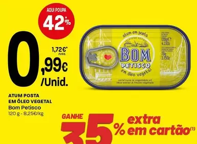 Bom Petisco - Atum Posta Em Oleo Vegetal