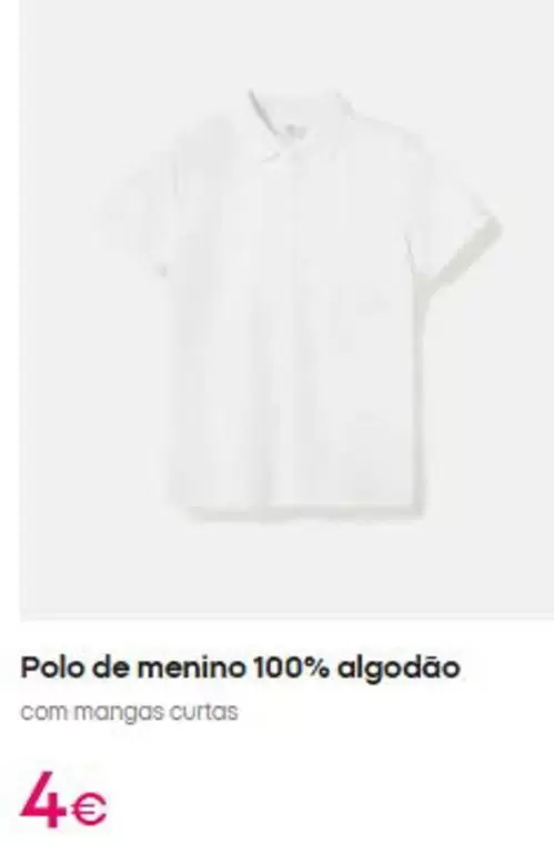 .Com - Polo De Menino 100% Algodão