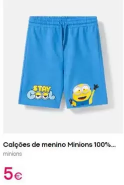 Minions - Calções De Menino 100%....