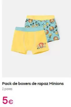 Minions - Pack De Boxers De Rapaz