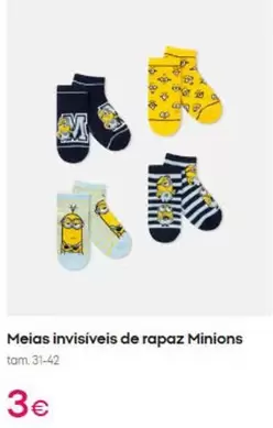 Minions - Meias Invisives De Rapaz