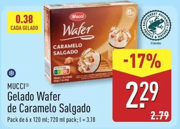 Mucci - Gelado Wafer De Caramelo Salgado