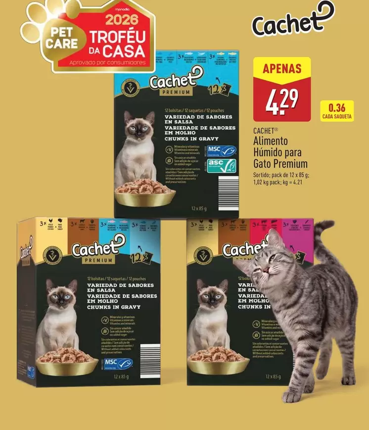 Cachet - Alimento Humido Para Gato Premium