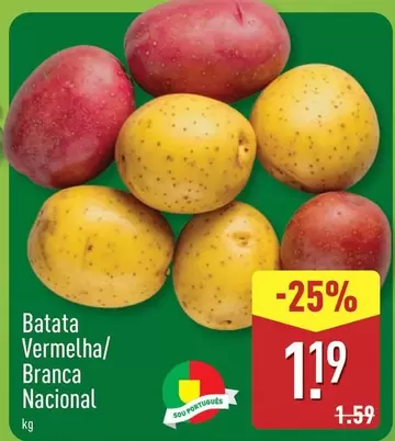 Nacional - Batata Vermelha/ Branca