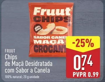 fruut - Chips De Maçã Desdratada Com Sabor A Canela