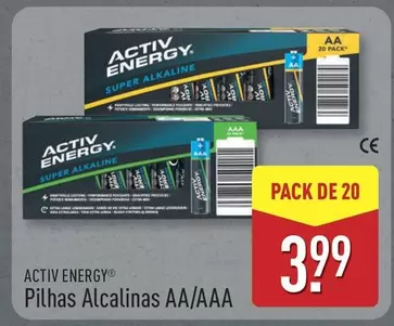 Activ Energy - Pilhas Alcalinas AA/AAA
