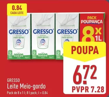 Gresso - Leite Meio-gordo