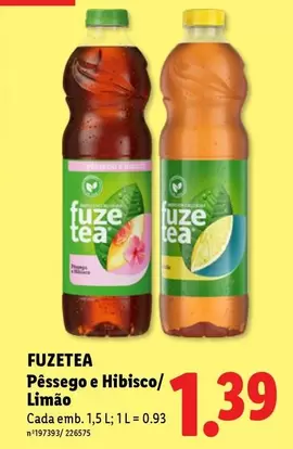 Fuze Tea - Pêssego E Hibisco/ Limão