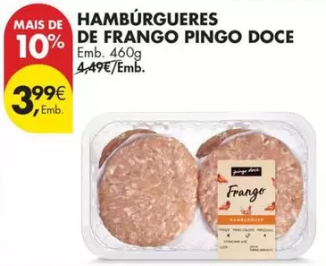 pingo doce - Hamburgueses De Frango