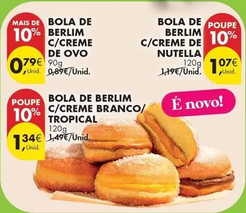 Nutella - Bola De Berlim C/creme De Ovo