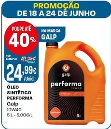 Galp - Óleo Sintético Performa