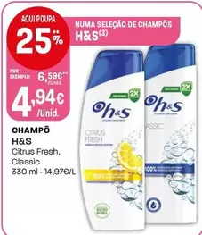 H & S - Champô Citrus Fresh