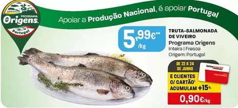 Programa Origens - Truta-Salmonada De Viveiro