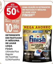 Finish - Detergente Em Pastilhas P De Lavar Loica
