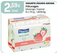Páturages - Iogurte Liquido Aroma Morango